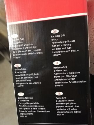 Grill set per fonduta con 8 scodelle