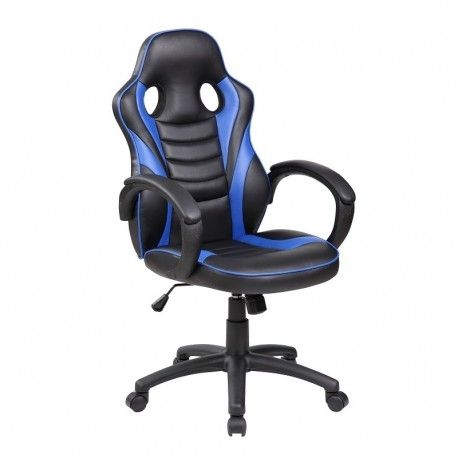 Silla de oficina roja o azul