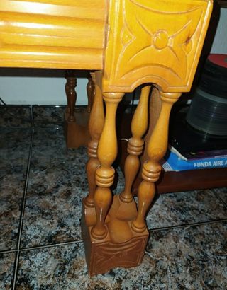 Mesa madera y mármol
