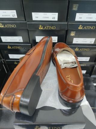 Mocasines castellanos para hombre piel