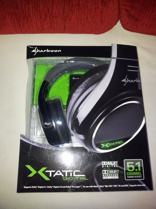 Auriculares Sharkoon Xtatic Dolby Digital 5.1