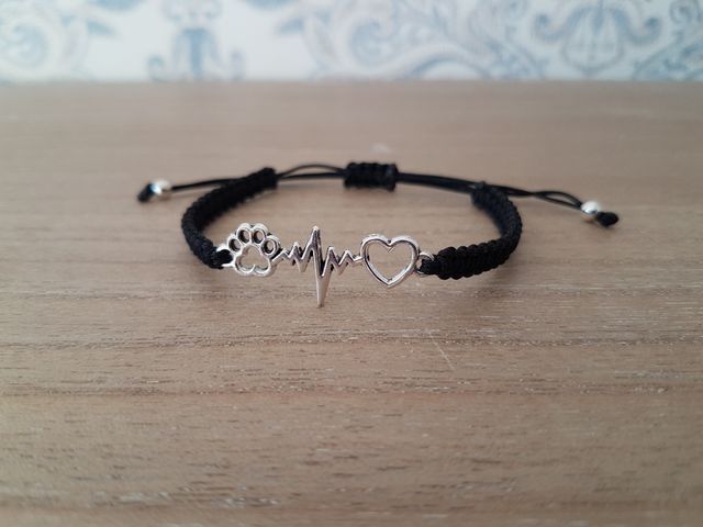 Pulsera huella electro corazon