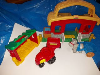 Little people Establo Carro Caballo