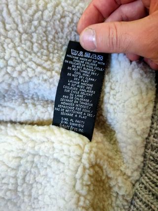 Schott "fleece" zipped sweater