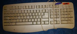 Teclado Ordenador Vintage Querty