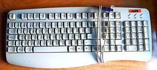 Teclado Ordenador Vintage Querty