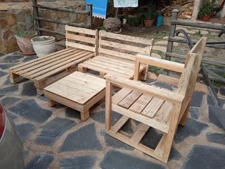 Muebles de palets a estrenar