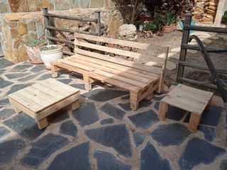 Muebles de palets a estrenar