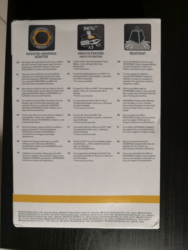 Sacchetti aspirapolvere Rowenta