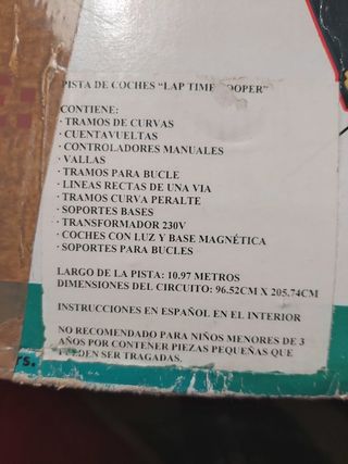 Pistas de coches de carrera tipo scalextric