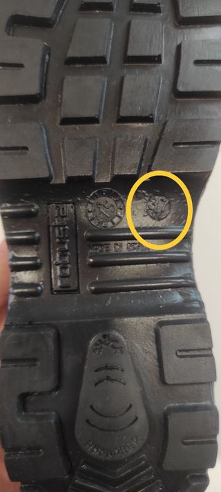 Zapatos seguridad, unisex n.37 .