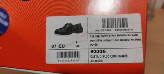 Zapatos seguridad, unisex n.37 .