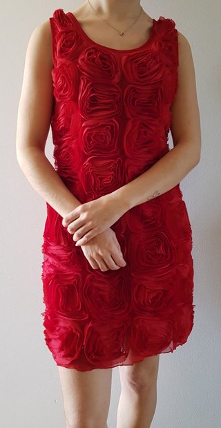 Vestido mini rojo cereza de Niña Bonita
