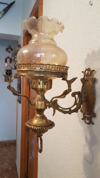 APLIQUE DE PARED EN BRONCE
