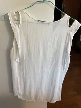 blusa blanca zara