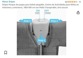 parque juegos plegable bebe