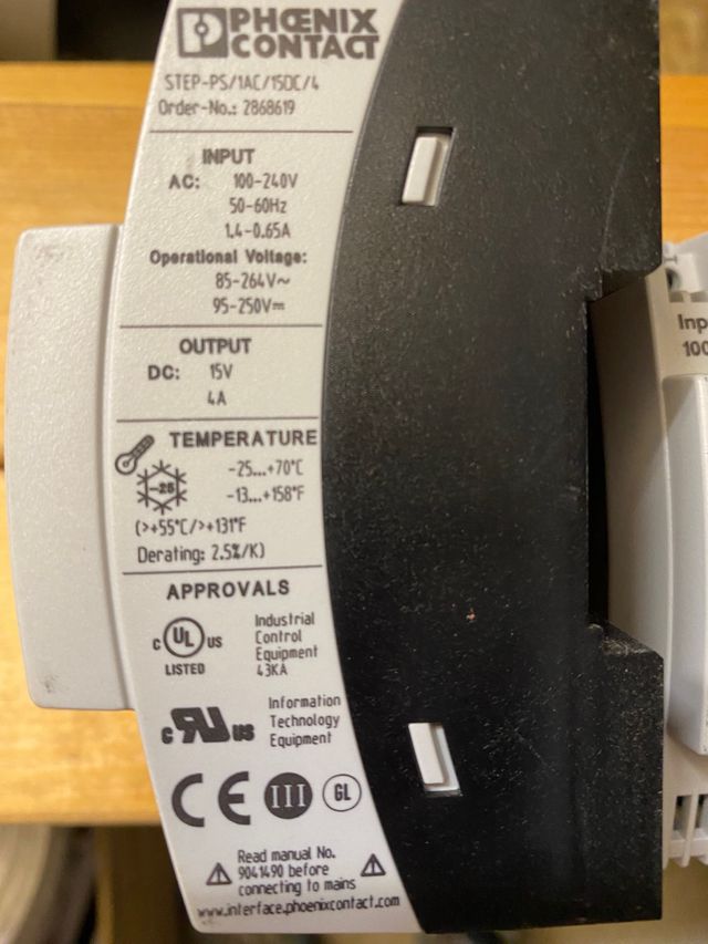 Alimentatore Phoenix Contact 230V 15V 4A