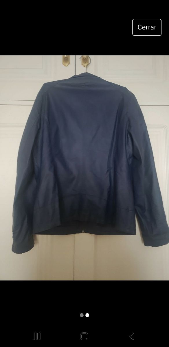 Cazadora azul oscuro polipiel talla XL