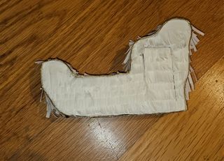 Trineo caja adorno piñata navidad