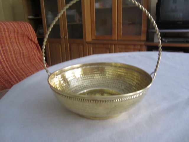 CENTRO DE MESA BRONCE ORO AÑOS 50