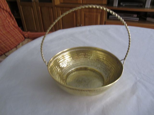 CENTRO DE MESA BRONCE ORO AÑOS 50