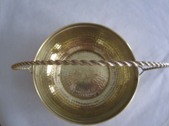 CENTRO DE MESA BRONCE ORO AÑOS 50