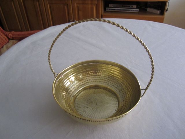 CENTRO DE MESA BRONCE ORO AÑOS 50