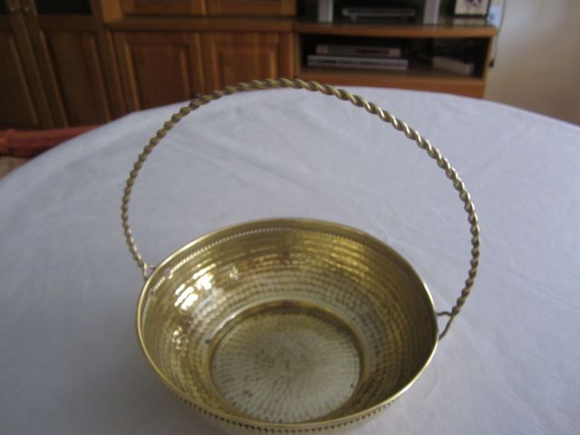 CENTRO DE MESA BRONCE ORO AÑOS 50