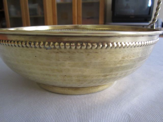 CENTRO DE MESA BRONCE ORO AÑOS 50