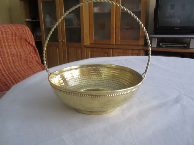 CENTRO DE MESA BRONCE ORO AÑOS 50