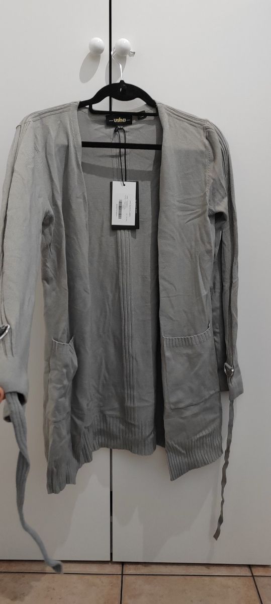 Cardigan chaqueta punto Usha gris
