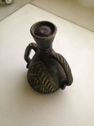 antigua caneca cerámica "ye monks whisky"