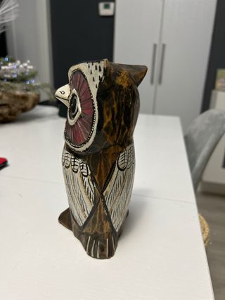 gufo in legno 