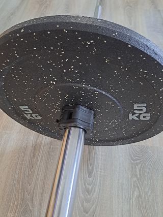Barra halterofilia y mancuernas 10kg