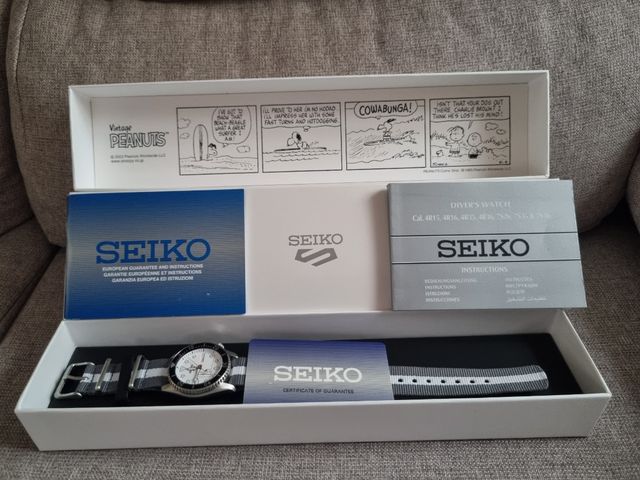 Seiko Aniversario 55 Snoopy. A estrenar
