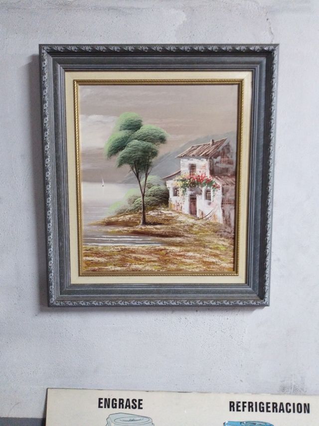 2 cuadros pintados a mano