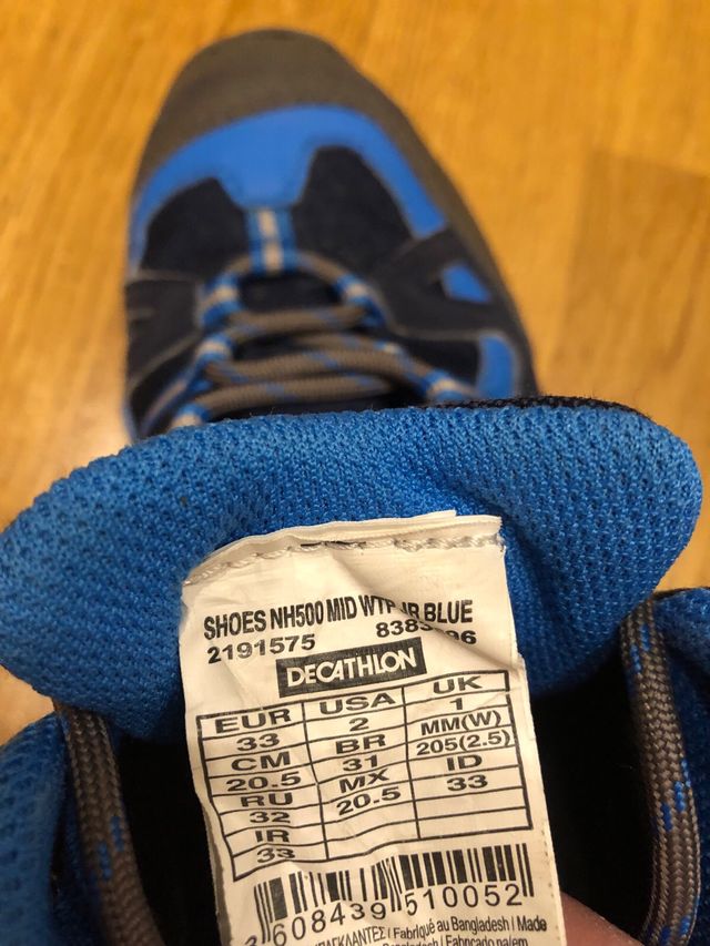 Botas Quechua Waterproof número 33