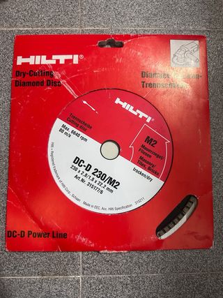 disco hilti dc230
radias 230 grande para ladrillo 