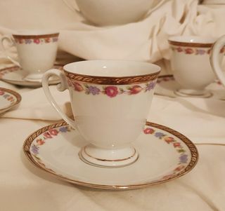 Set da caffè Porcellana Bavaria Extra Fine vintage