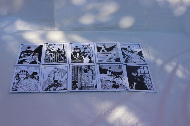 COLECCION COMPLETA 10 Postales LARGA VIDA A BATMAN