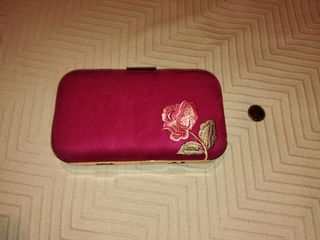 Bolso fiesta ROSA FUCSIA FLORES nuevo