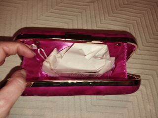 Bolso fiesta ROSA FUCSIA FLORES nuevo