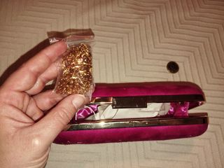 Bolso fiesta ROSA FUCSIA FLORES nuevo