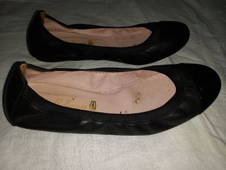 Pretty Ballerinas Negras. Piel.