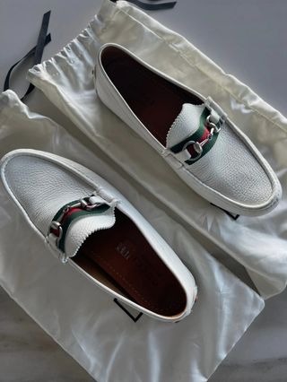 Zapatos Mocasines Gucci Brixton De Cuero Italiano.