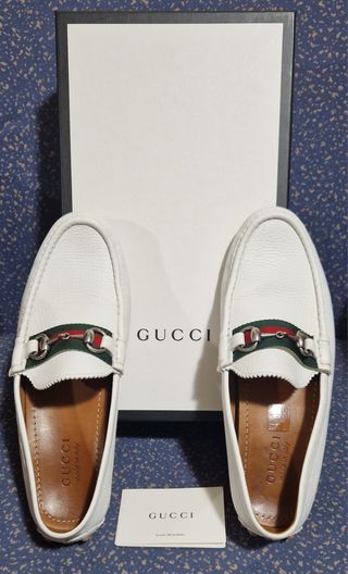 Zapatos Mocasines Gucci Brixton De Cuero Italiano.