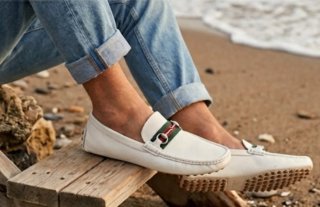 Zapatos Mocasines Gucci Brixton De Cuero Italiano.