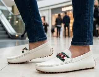 Zapatos Mocasines Gucci Brixton De Cuero Italiano.