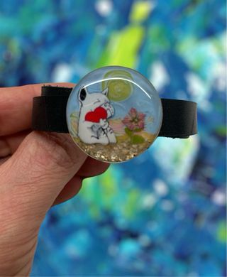 Pulseras de cuero Personalizadas con resina