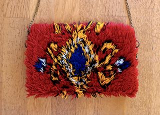 Bolso rojo hombro boho